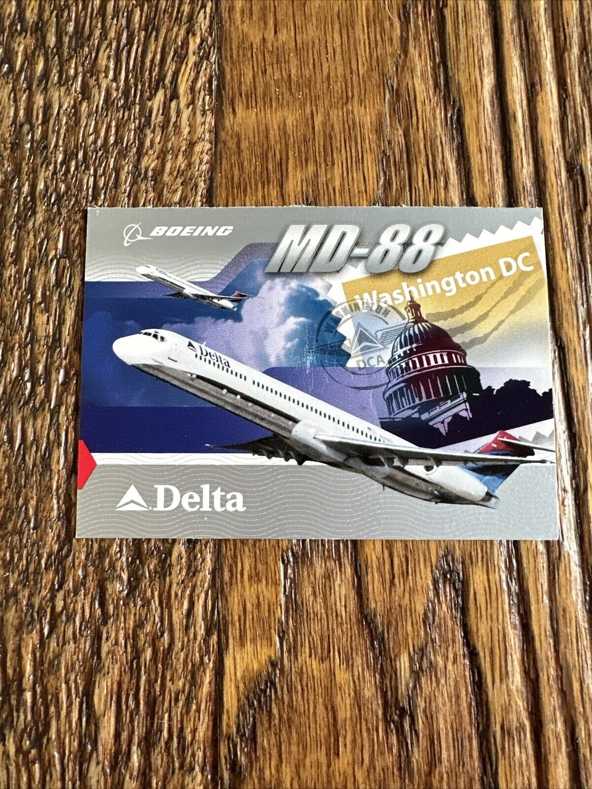 Delta Air Lines MD-88 Aircraft Pilot Trading Card #12 Delta 2004 Series