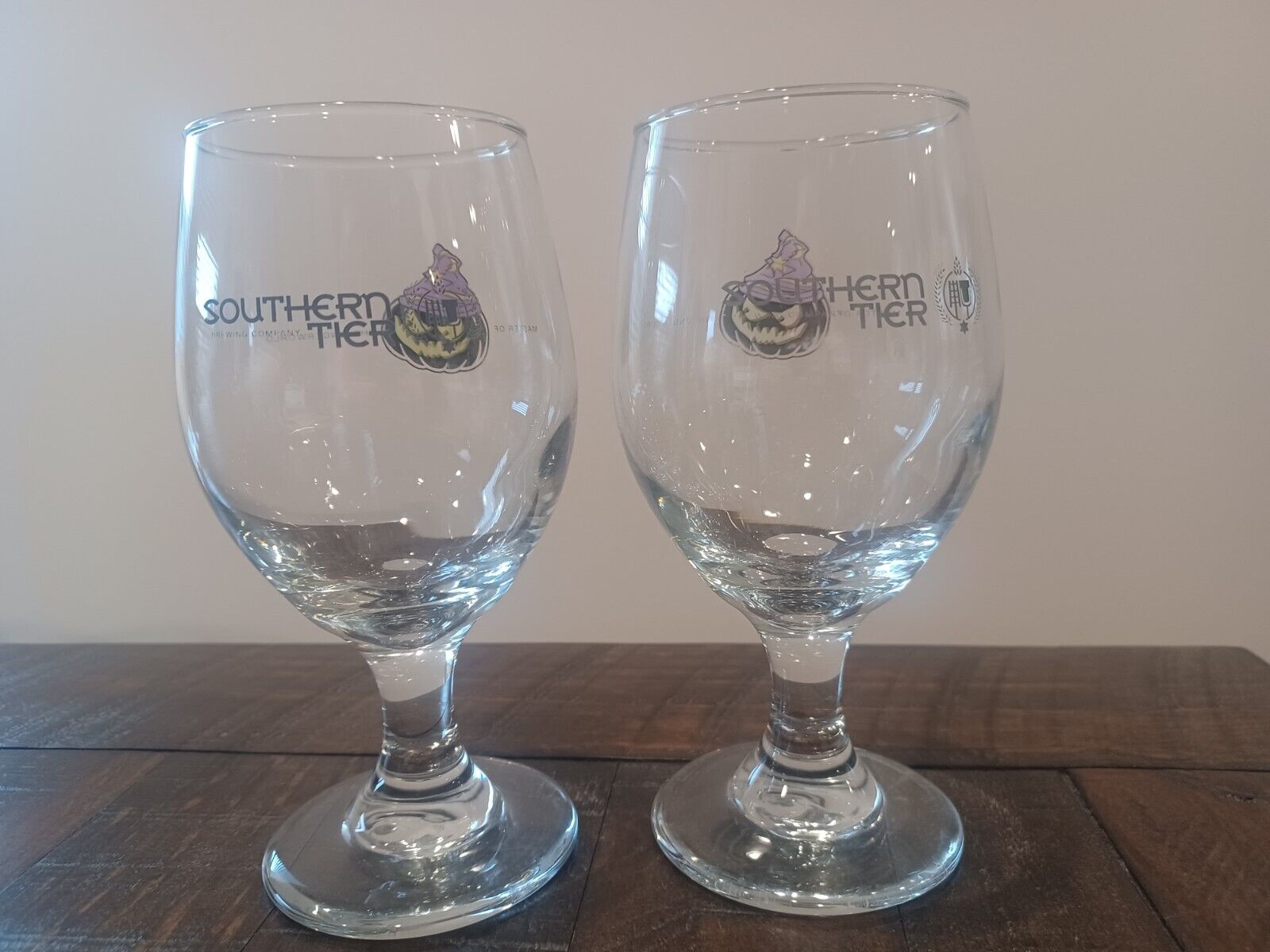 REDUCED 2 Southern Tier Brewing Co Master of the Underworld Craft Beer Glasses