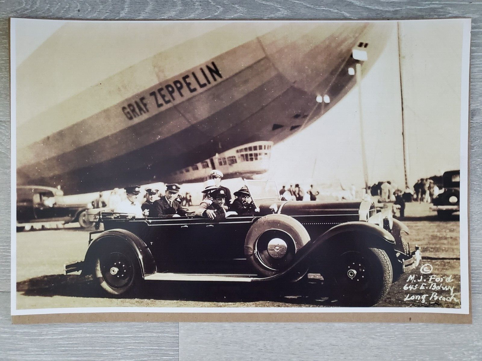 Vintage Graf Zeppelin photo 1929 Los Angeles, California 11\