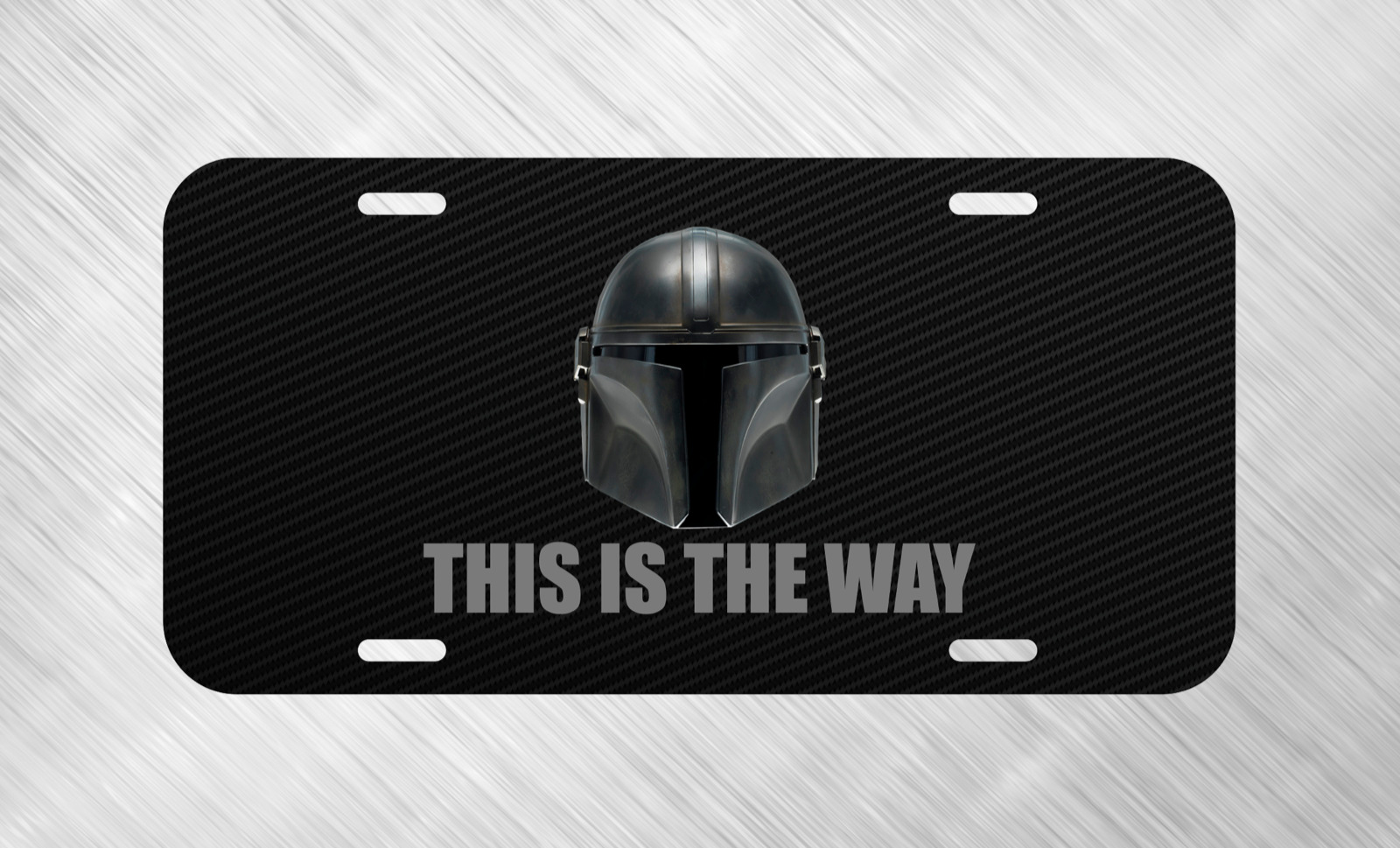 This Is The Way Mando Star Wars Bounty License Plate Auto Car Tag  