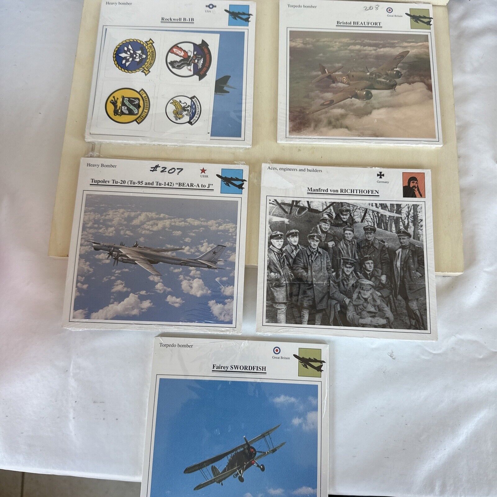 Edito-service Cards Germany Great Britain USSR USA Military Planes