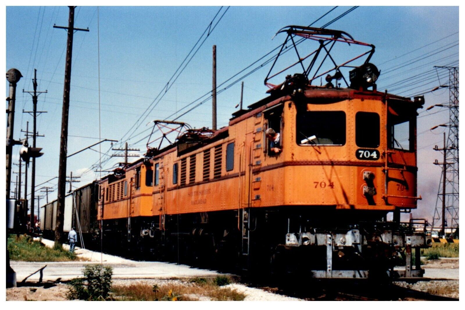 South Shore Railroad (CSS&SB) Engine 704 Train 4\