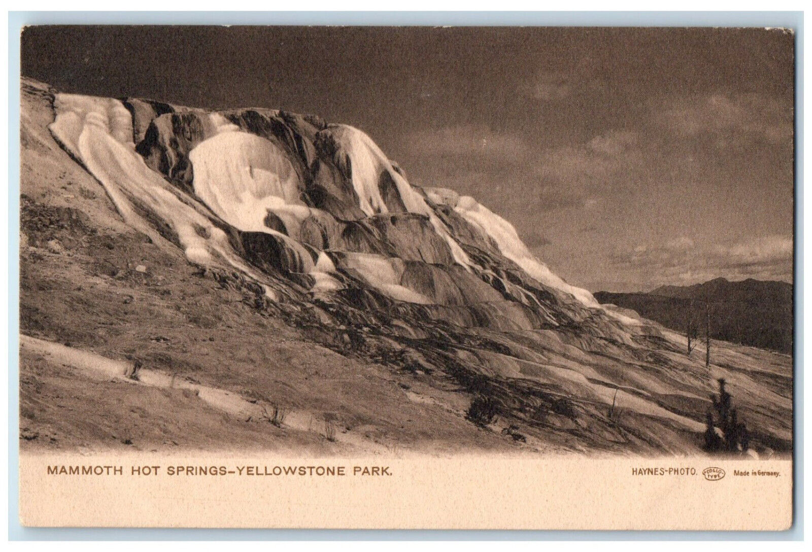 c1905 Mammoth Hot Springs Yellowstone Park Haynes Photo Unposted Postcard