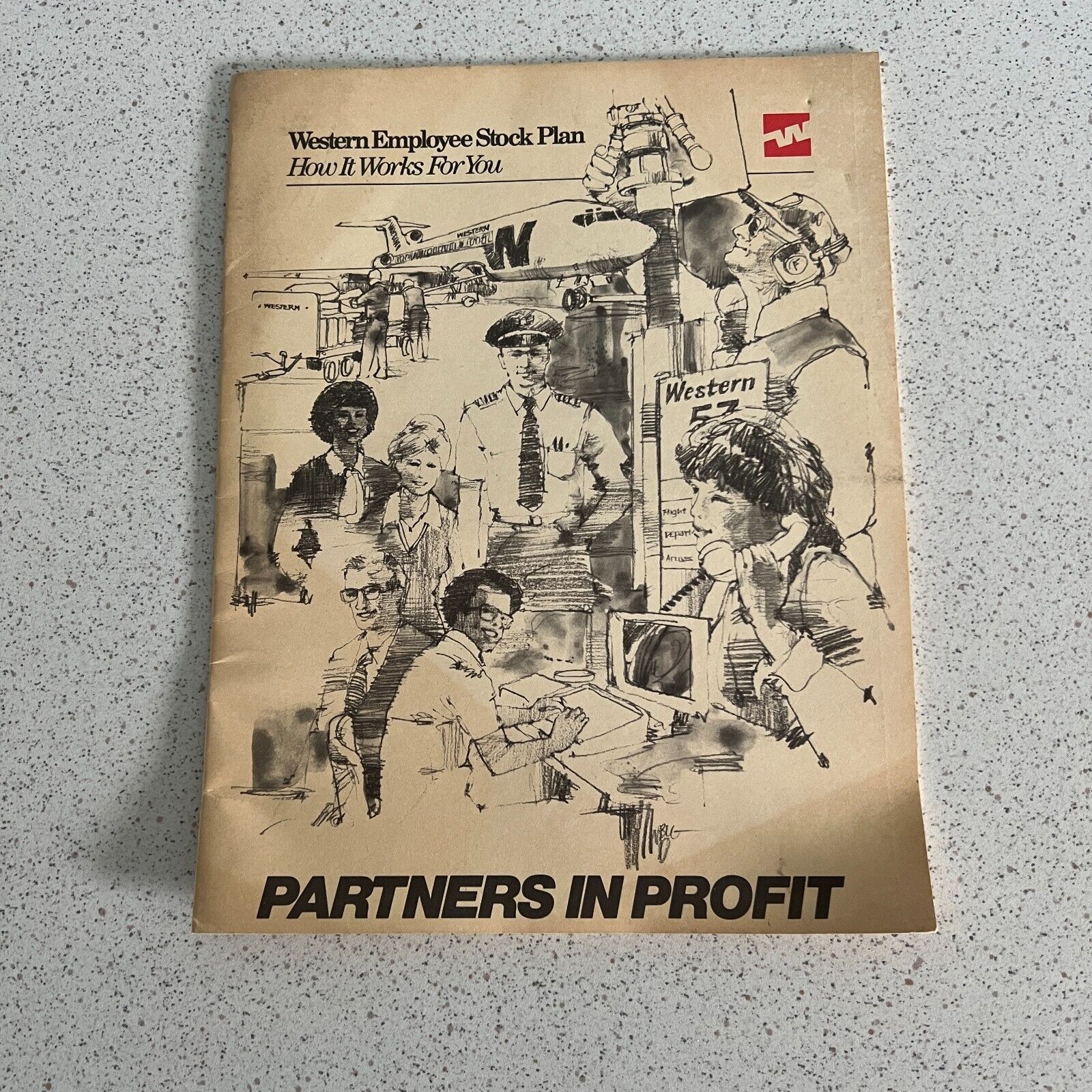 Western Airlines Employee Stock Plan ESOP 1984 Booklet Newsletter