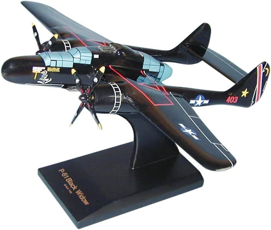 USAF Northrop P-61B Black Widow Desk Display 1/48 WW2 Model Plane SC Airplane