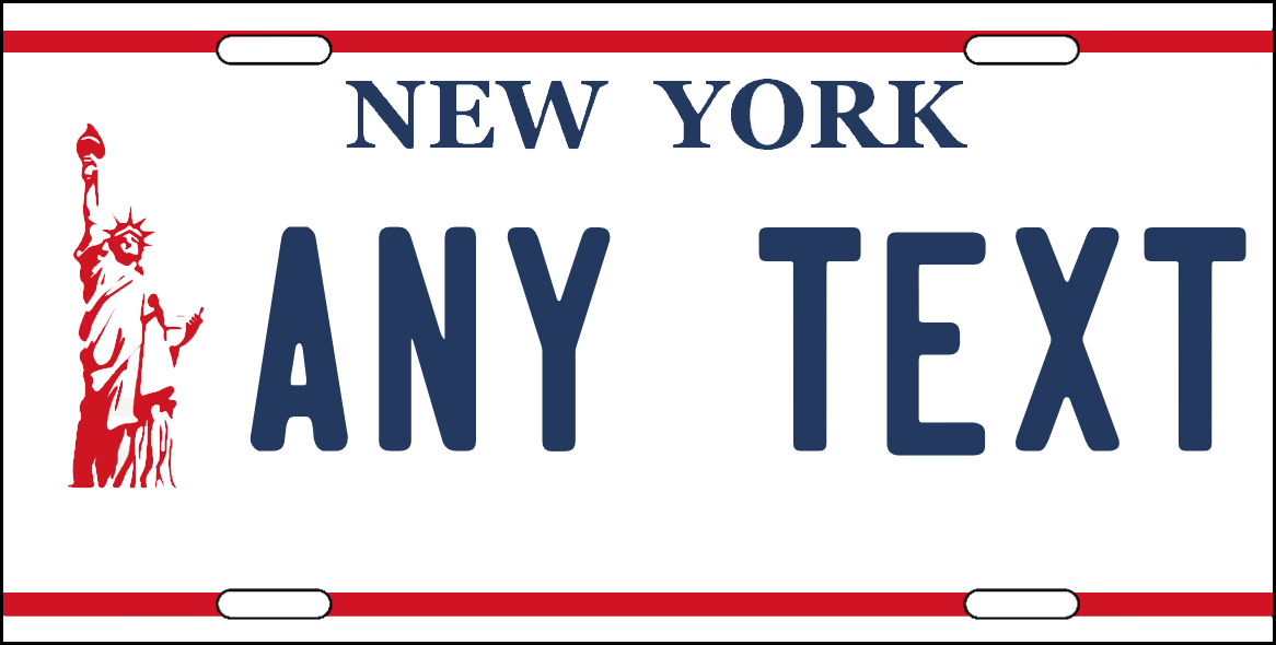 New York LIBERTY License Plate Personalized 