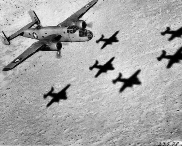 North American B-25 Mitchell USAAF 12th Bomb Group 8x10 WWII Photo 582a