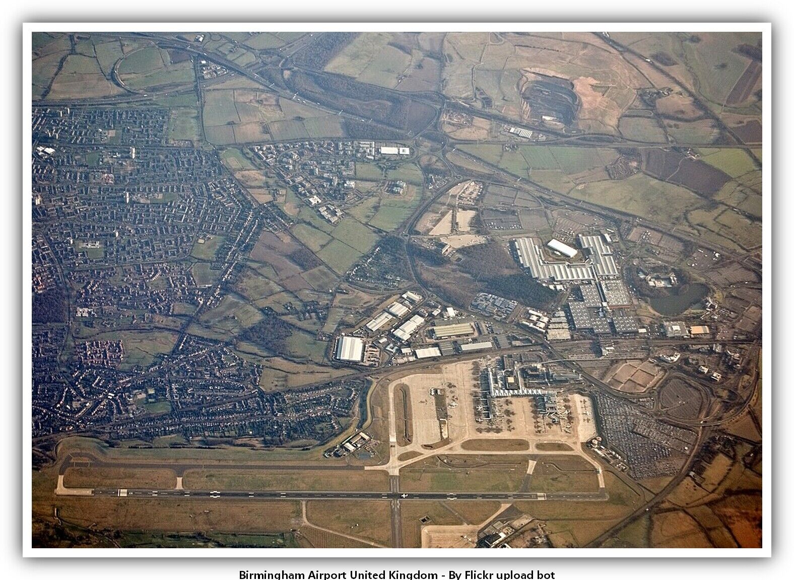 Birmingham Airport United Kingdom Airport Postcard