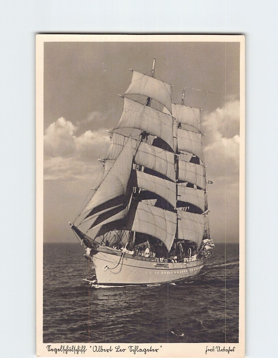 Postcard Segelschülschiff Albert Leo Schlageter