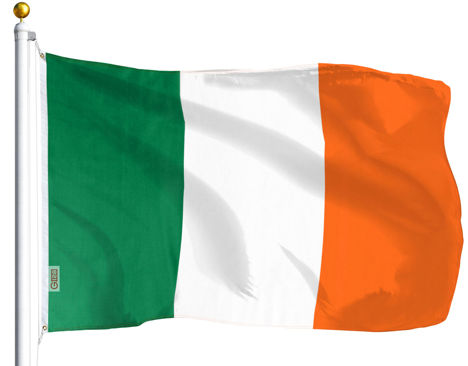 FLAG OF IRELAND LARGE 3 X 5 FEET IRISH EIRE INDOOR OUTDOOR, GROMMETS, 