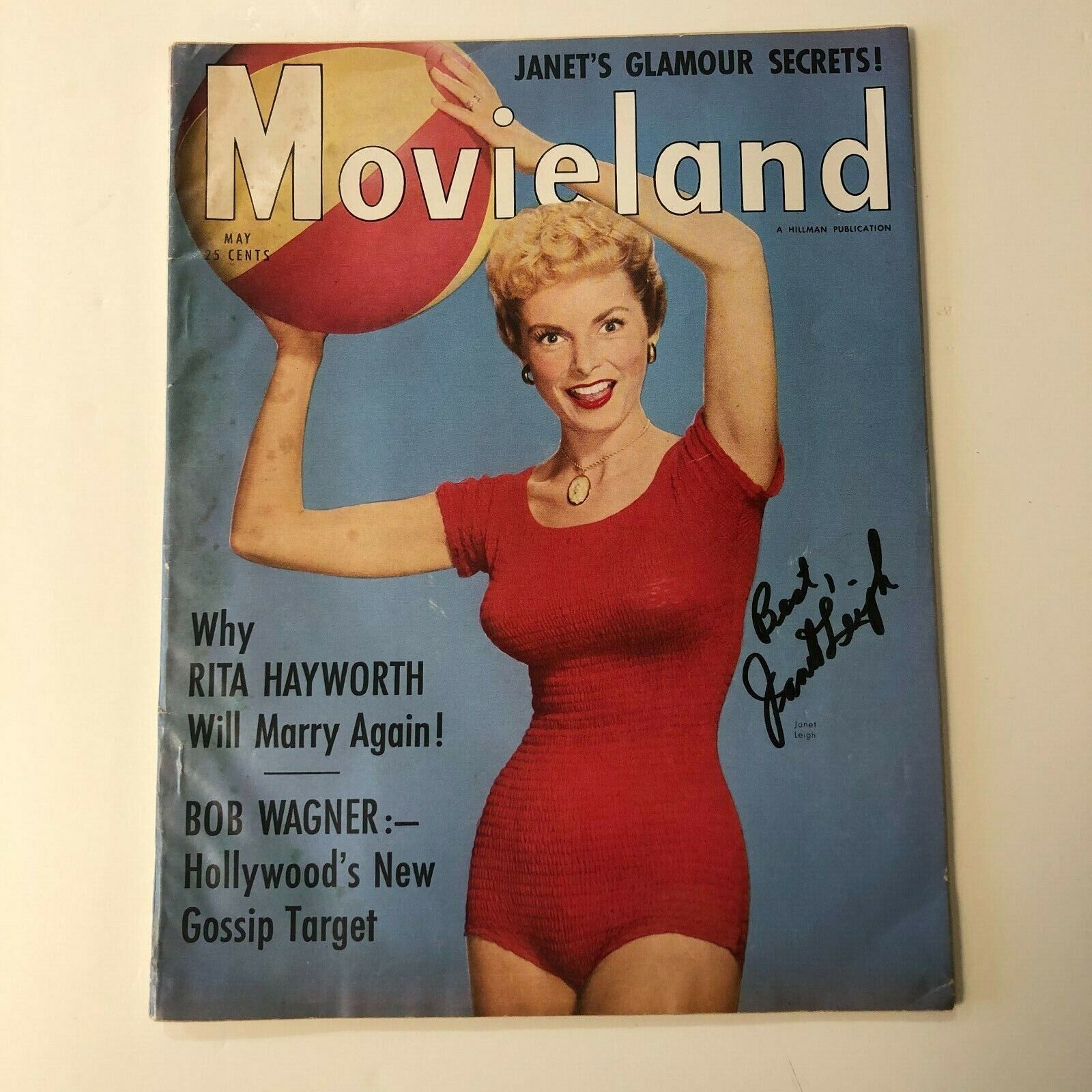Janet Leigh Hand Signed Autographed \