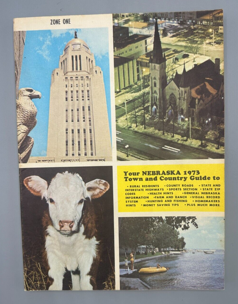 1973 Town and Country Guide to Southeast Nebraska Plat Maps and Advertising