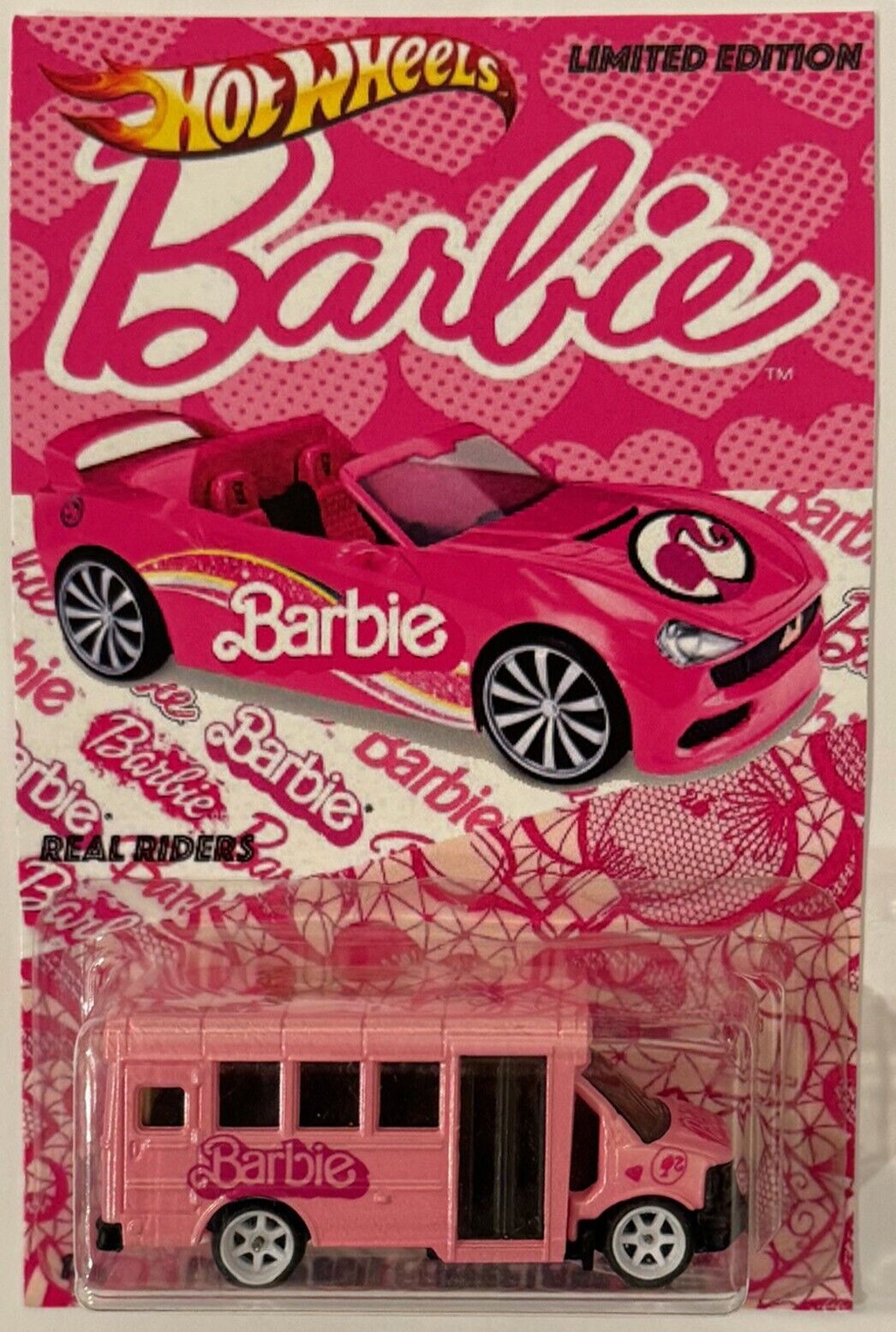 GMC School Bus Custom Matchbox Car w/ Real Riders  Barbie Series *