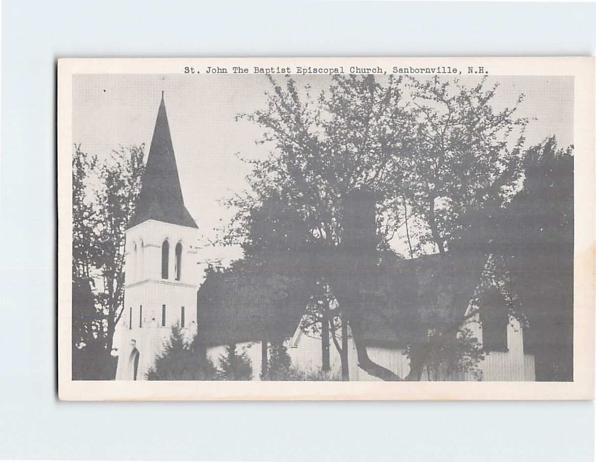 Postcard St. John The Baptist Episcopal Church Sanbornville New Hampshire USA
