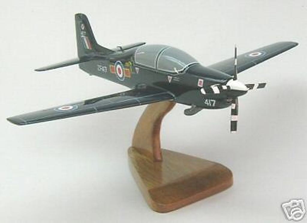 EMB-312 Shorts Tucano RAF Airplane Desktop Wood Model Regular New 
