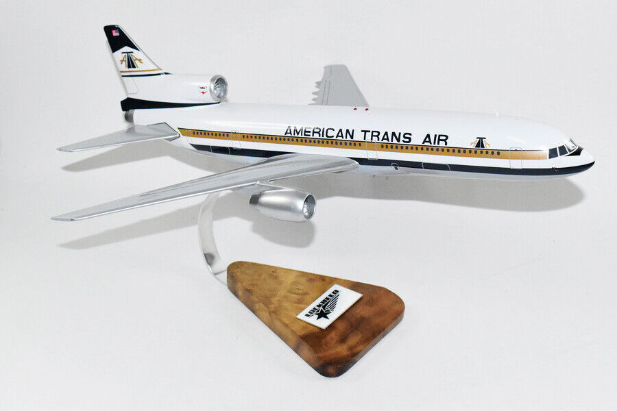 Lockheed Martin® L-1011 Tristar, American Trans Air, 18-inch Mahogany Model