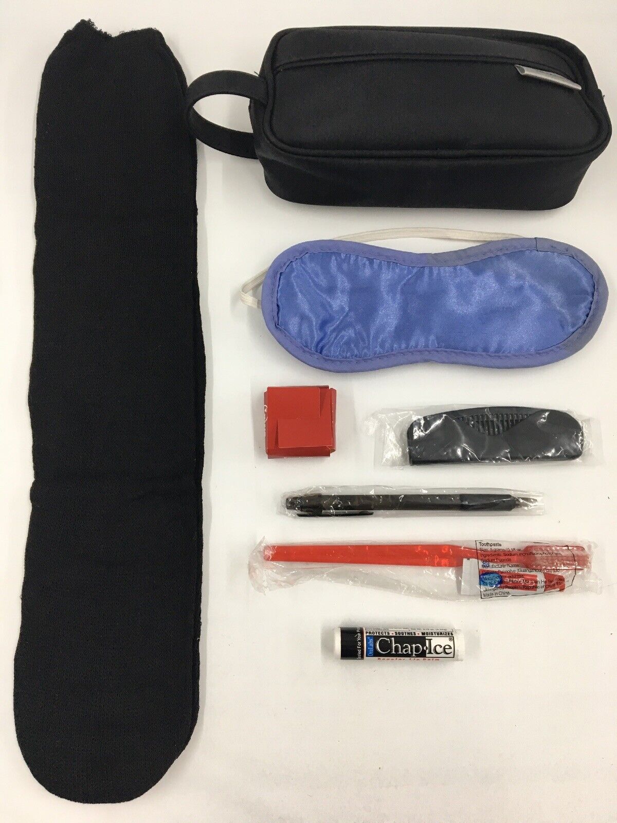 NWA KLM Toiletry Kit Unused Complete 7 Items Plus Bag Pre-merger With Delta