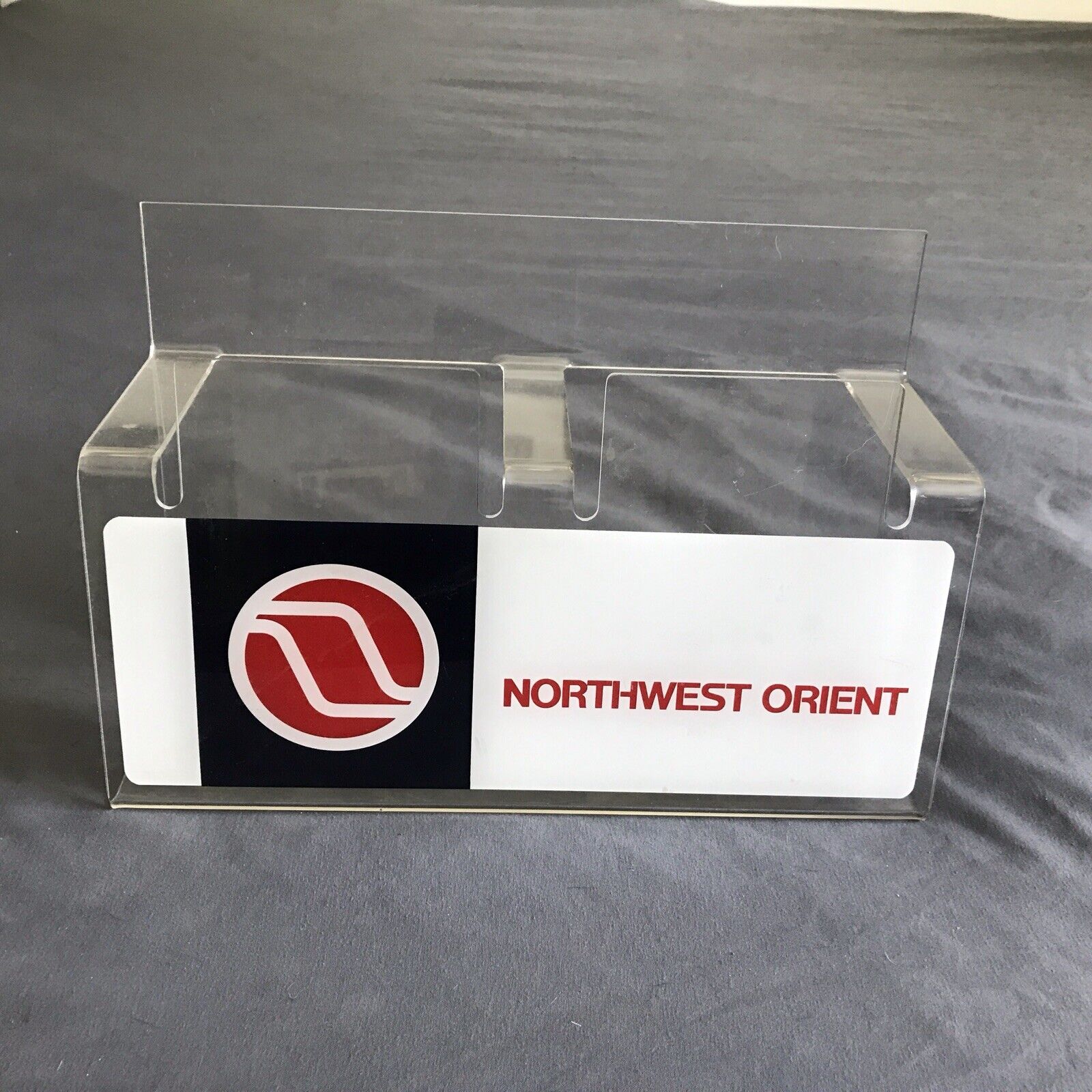 Northwest Orient Airlines Ticket Counter Schedule Holder