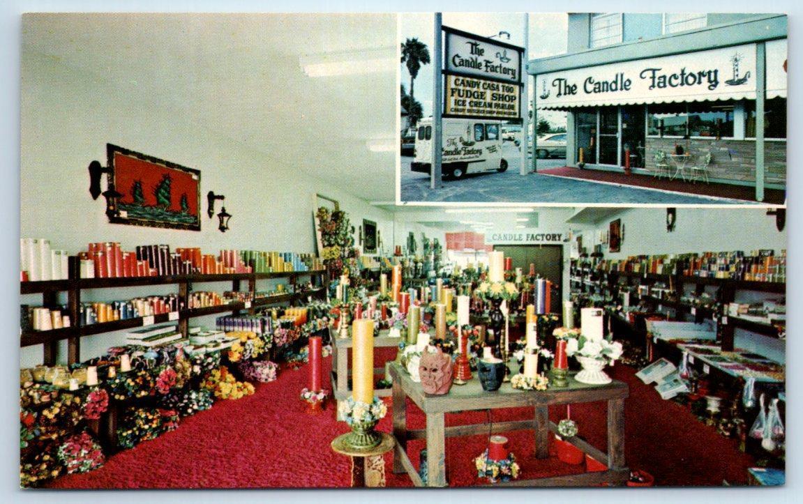 MADEIRA BEACH, Florida FL ~ Roadside THE CANDLE FACTORY 1960s-70s  Postcard