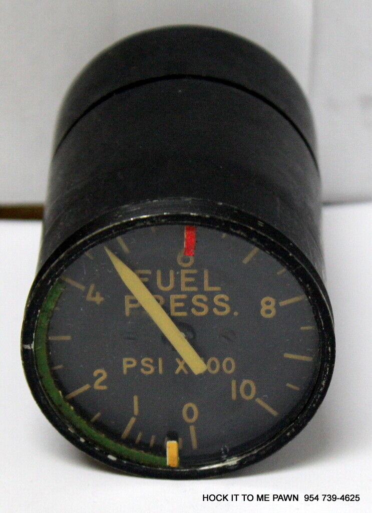 Vintage Bendix Fuel Pressure Indicator Gauge TYPE C-30