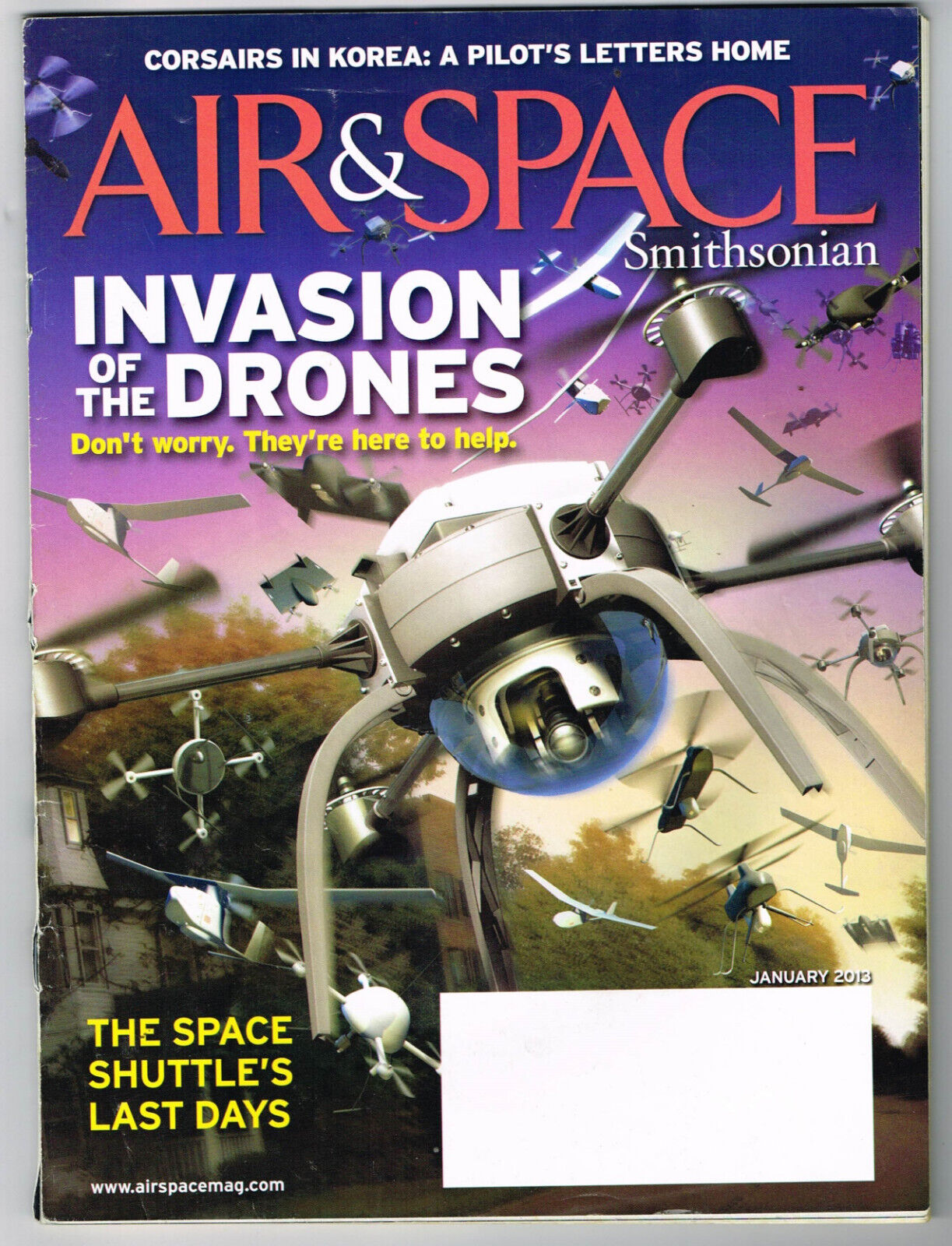 Smithsonian AIR & SPACE magazine January 2013, Civilian Drones, The Beech 18.