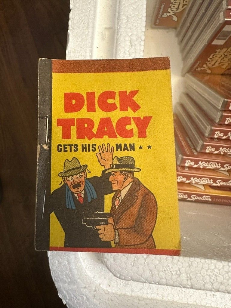 DICK TRACY GETS HIS MAN, 1938 PENNY BOOK, VG  RARE COMIC, CHESTER GOULD
