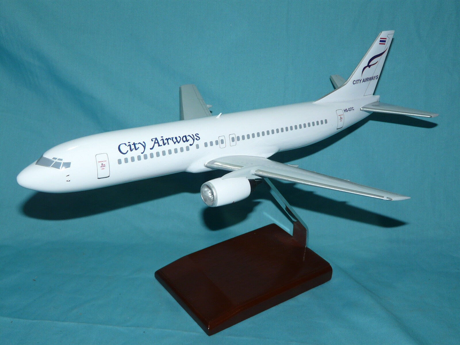 City Airways Boeing 737-430 400 HS-GTC Large Desktop Model Airplane Detailed BIG