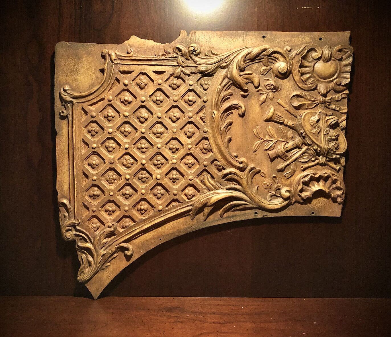RMS Titanic lounge panel artifact replica
