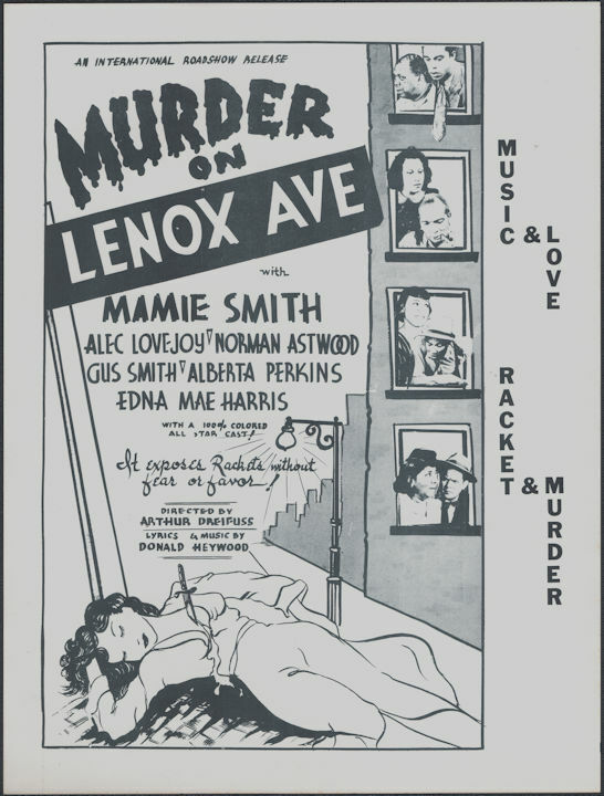 1941 Murder on Lenox Ave Movie Poster Broadside - \