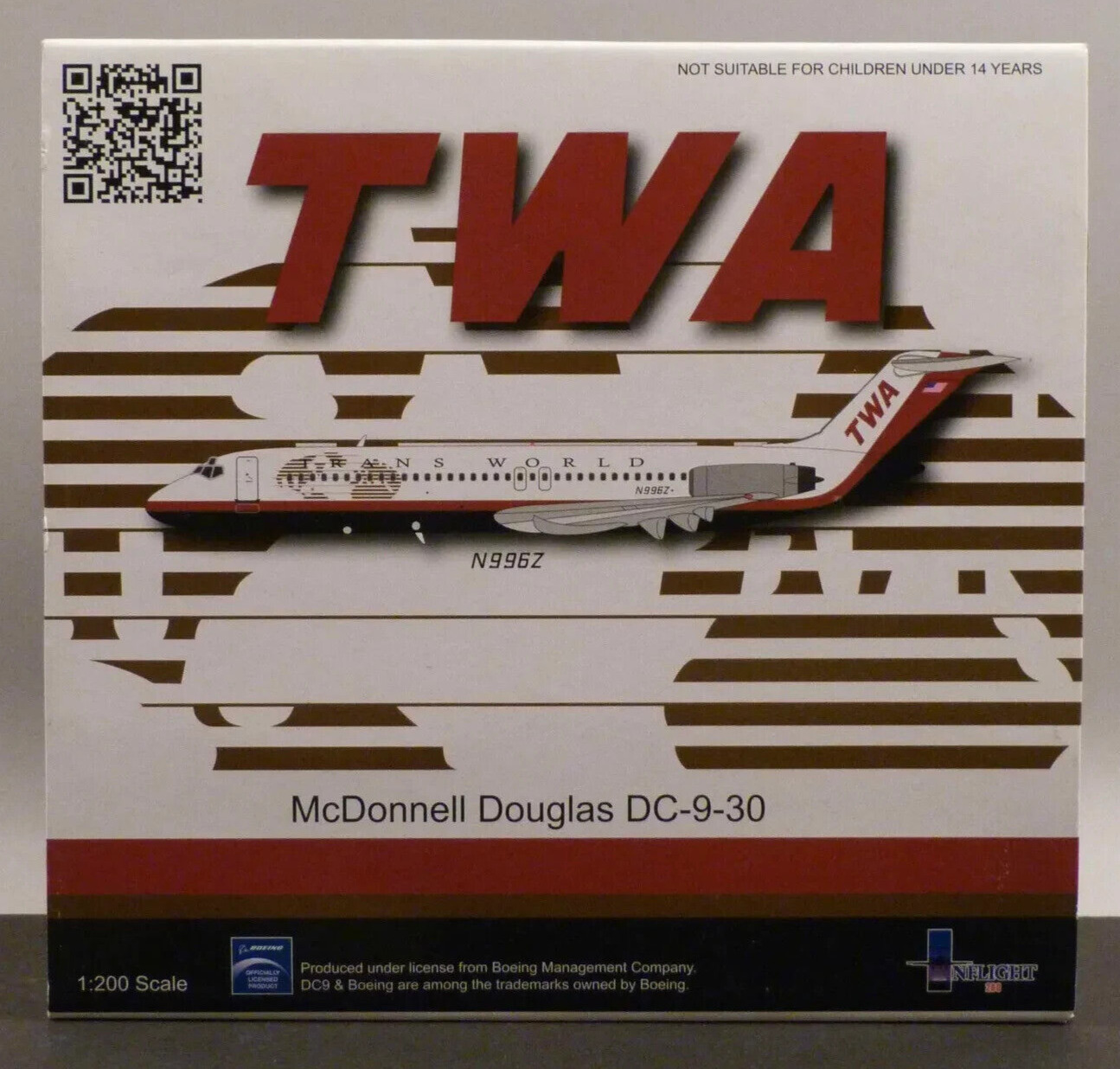 SUPER RARE INFLIGHT 200 McDonnell Douglas DC-9-30, TWA, Hard to Find, Perfect