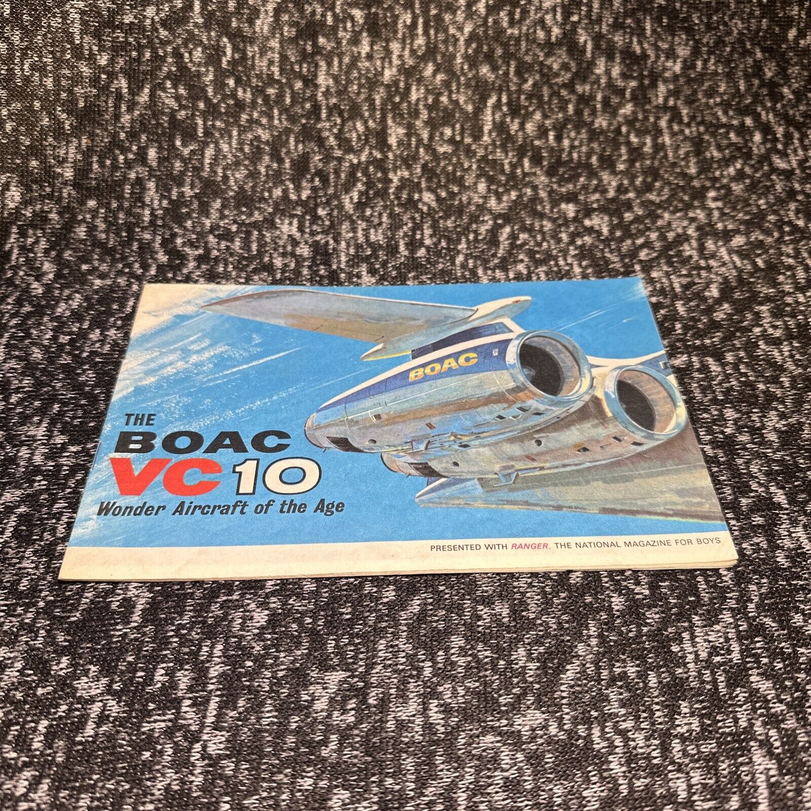 Vintage BOAC VC10 Airplane Advertising Brochure