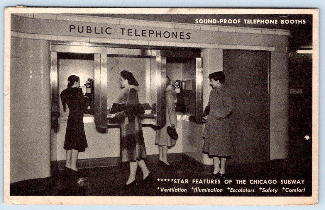 1944 SOUND PROOF TELEPHONE BOOTHS*CHICAGO SUBWAY*INDUSTRY & AGRICULTURE STAMP