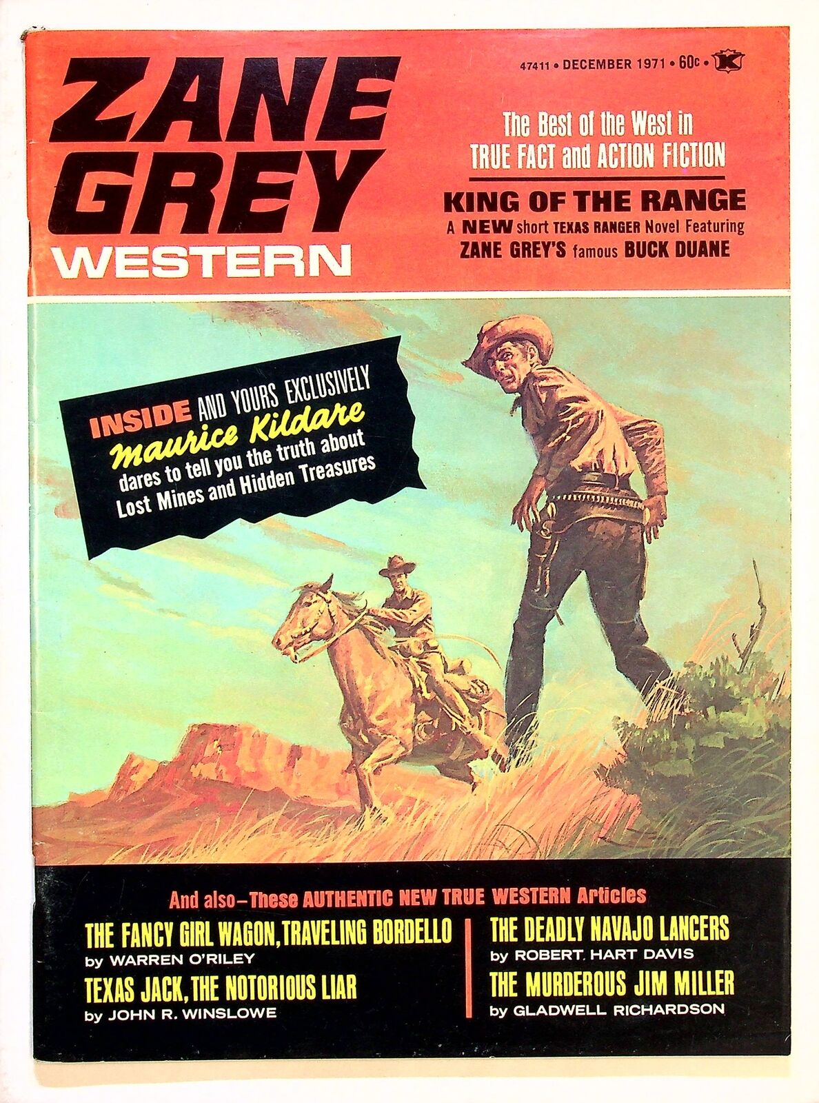 Zane Grey Western Pulp Vol. 4 #3 FN+ 6.5 1971