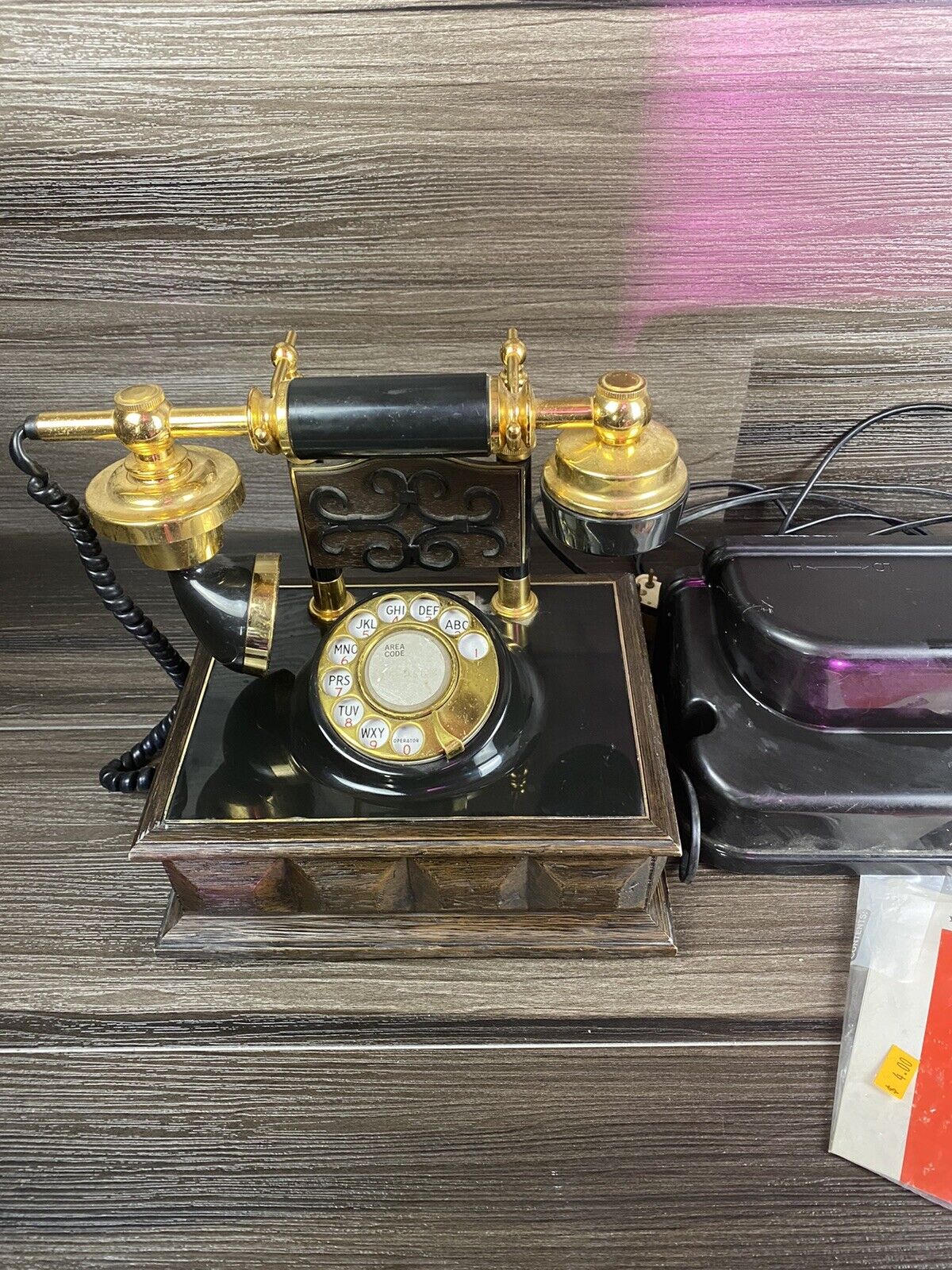 VTG General System European Rotary Dial Desk Telephone Phone Elegant w Ringer