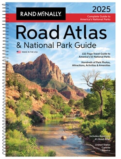 Rand McNally 2025 Road Atlas & National Park Guide (Hardback or Cased Book)
