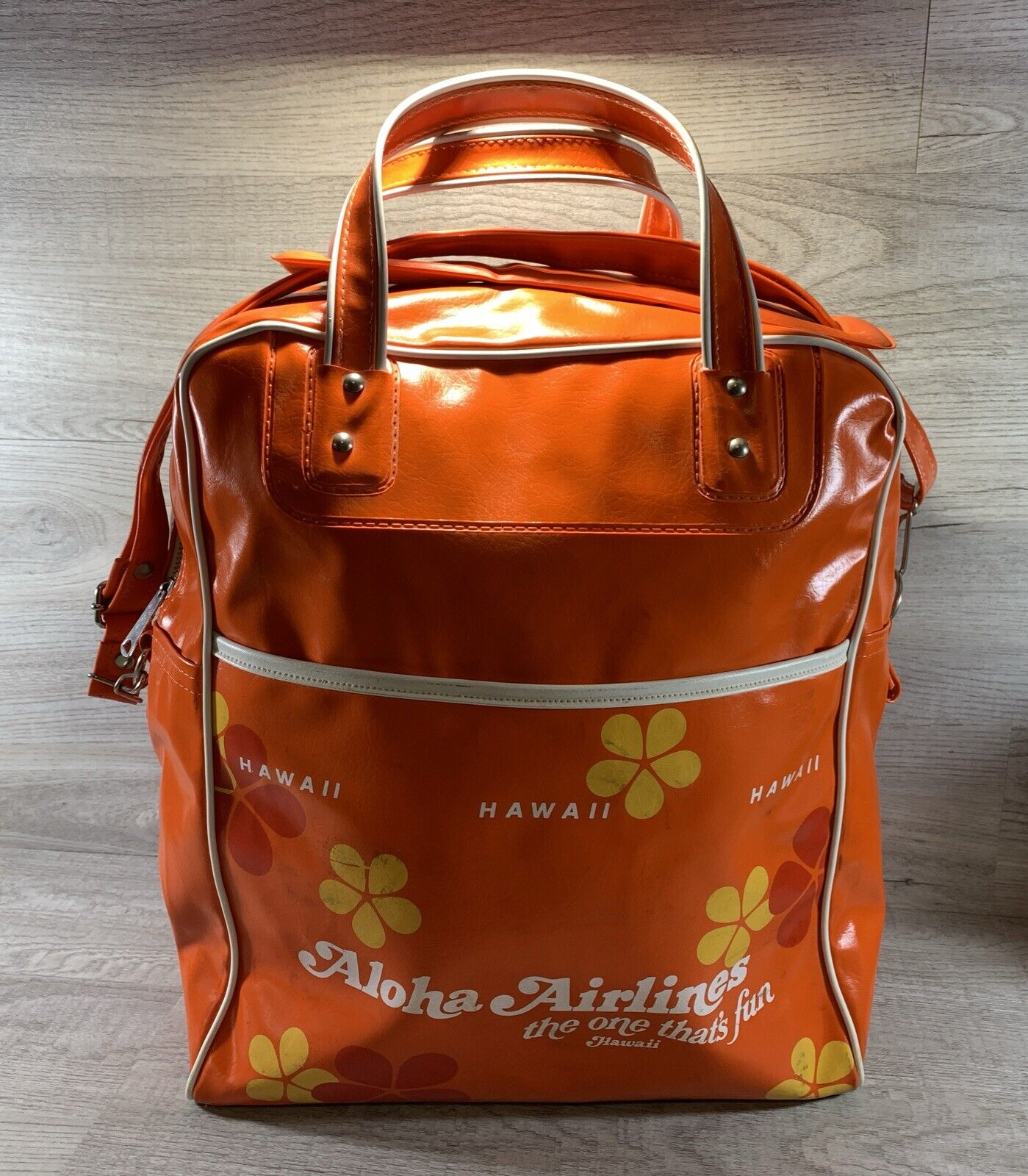 Aloha Airlines 1970s Airline Bag Hawaiian 70\'s 60\'s Retro Vintage Carry On