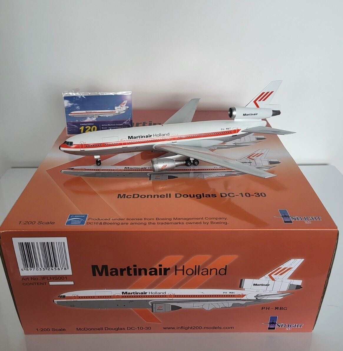 Inflight200 1:200 RARE Martinair Holland DC-10-30 PH-MBT IFDC100513B Ltd 120
