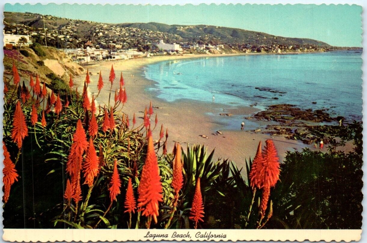 Postcard - View from the beautiful gardens in Heisler Park - Laguna Beach, CA