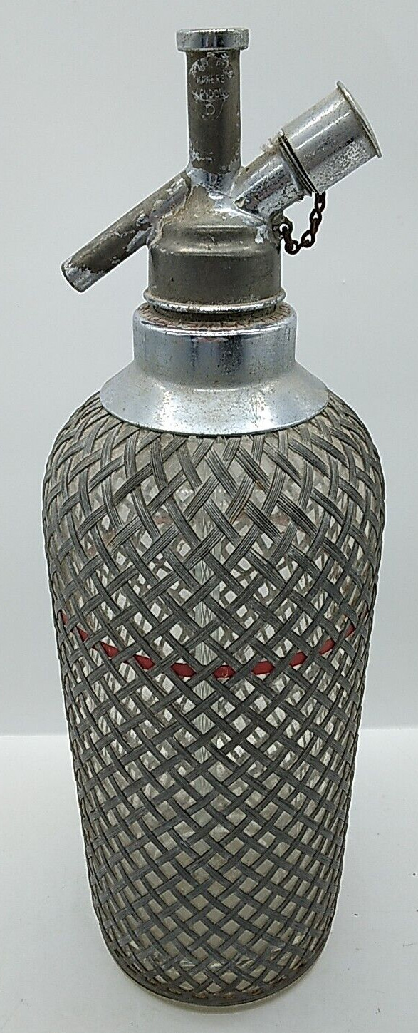 1930S Vintage ART DECO SPARKLETS Soda Siphon Seltzer Bottle Spritzer USA NY