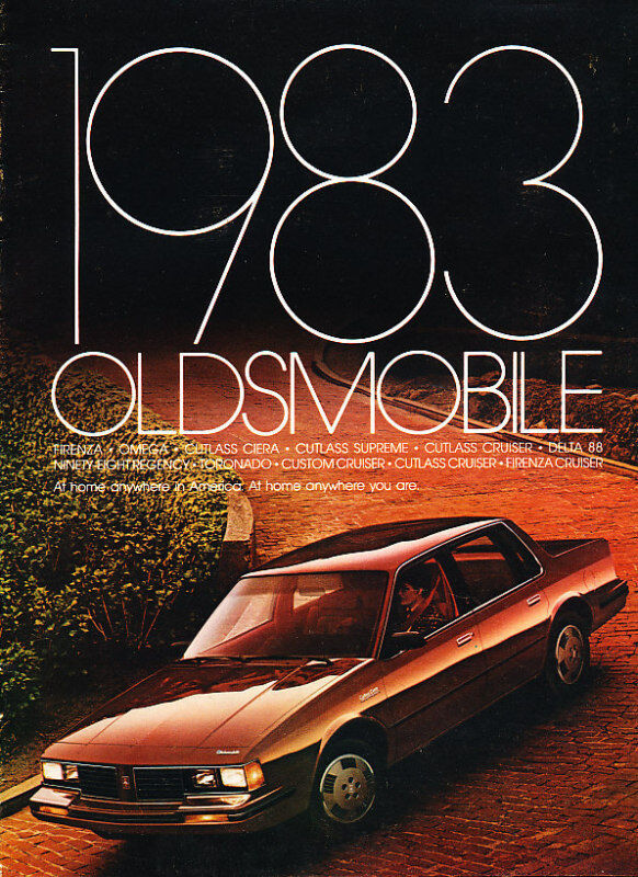 1983 Oldsmobile Cutlass Supreme Sales Brochure Delta 88