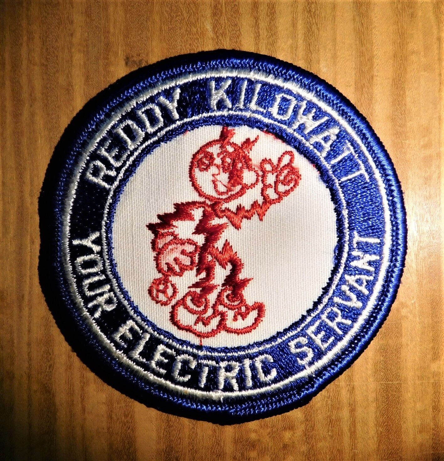 GEMSCO NOS Vintage Patch REDDY KILOWATT - YOUR ELECTRIC SERVANT  - Original 1980