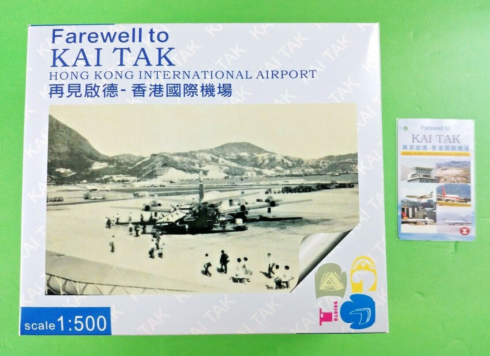 RARE MTR Ticket Farewell to KAI TAK + Limited 1:500 ORBIS DC-10 Model Set