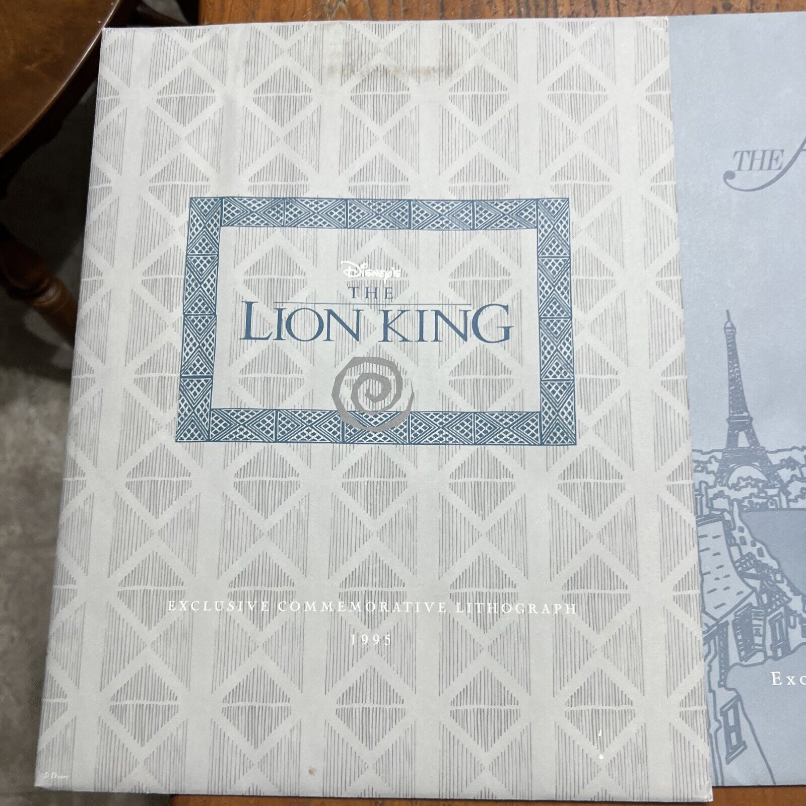 1995 & 1996 Disney\'s Exclusive Commemorative Lithographs Lion King Cinderella