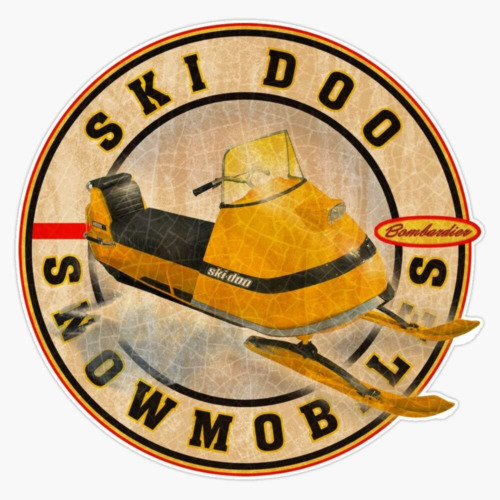 Vintage Ski-Doo Snowmobiles Sticker Decal Vinyl Bumper Decal... 