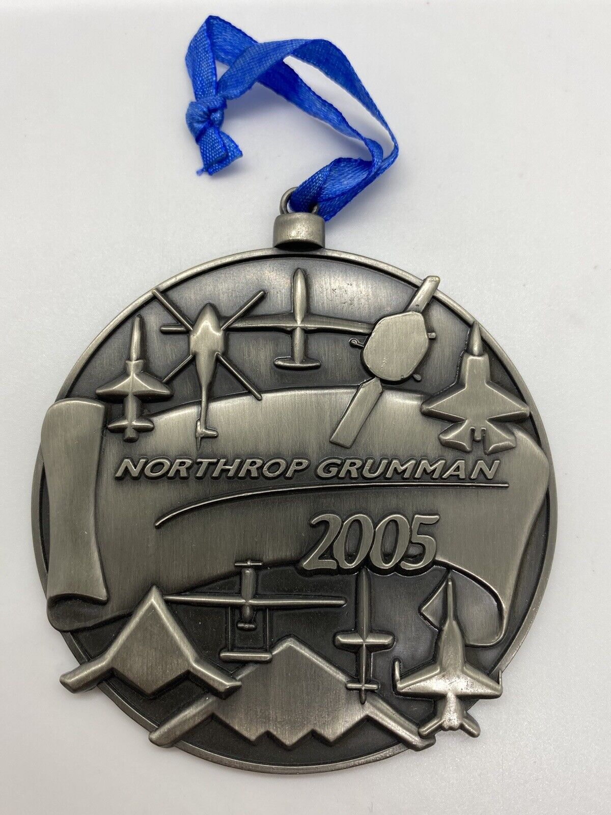 Northrop Grumman Military Aircraft 2005 Employee Christmas Ornament Medal s7