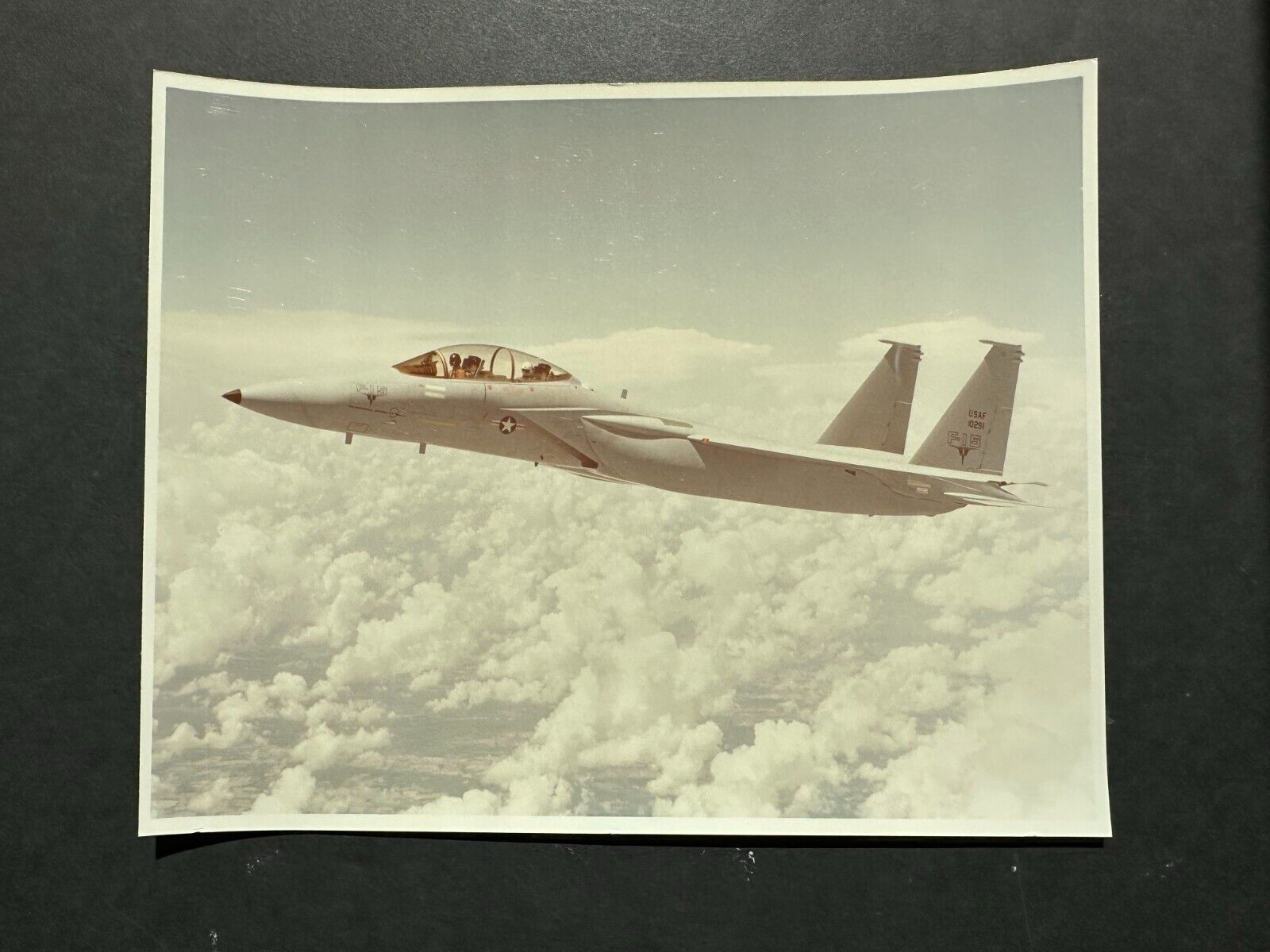MCDONNELL DOUGLAS ORIGINAL PRODUCED PHOTO-1975 F-15 EAGLE IN FLIGHT MINT1
