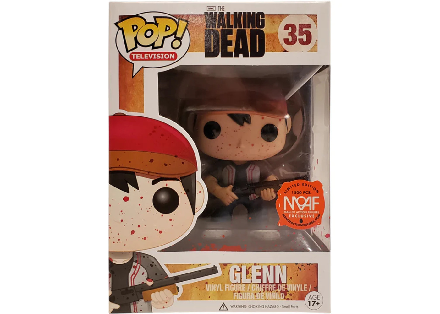 Funko POP Television: The Walking Dead - Glenn (MoAF Exclusive)(1500PCS)(Damage