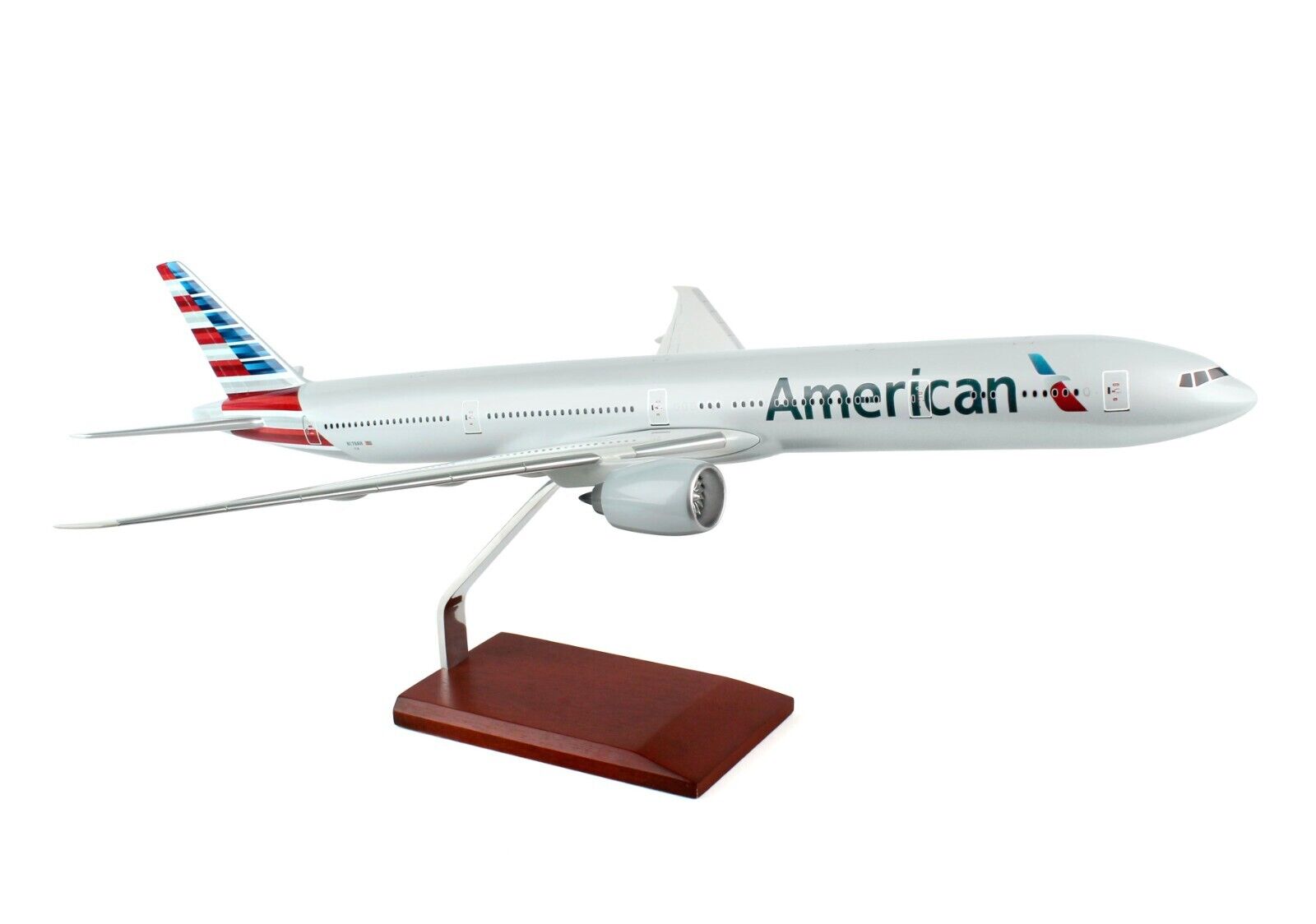 American Airlines Boeing 777-300ER New Hue N718AN Desk  1/100 Model SC Airplane