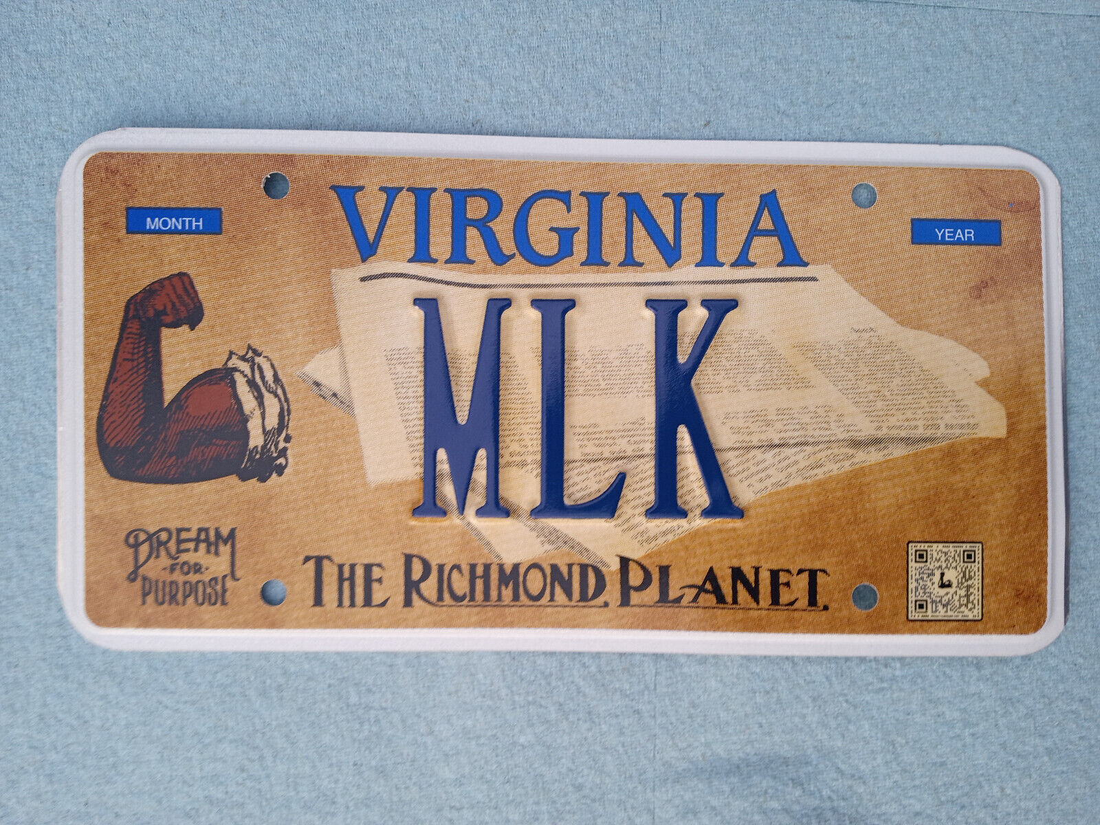 Expired Richmond Virginia Va  DMV Personalized License Plate Tag MLK Jr  King