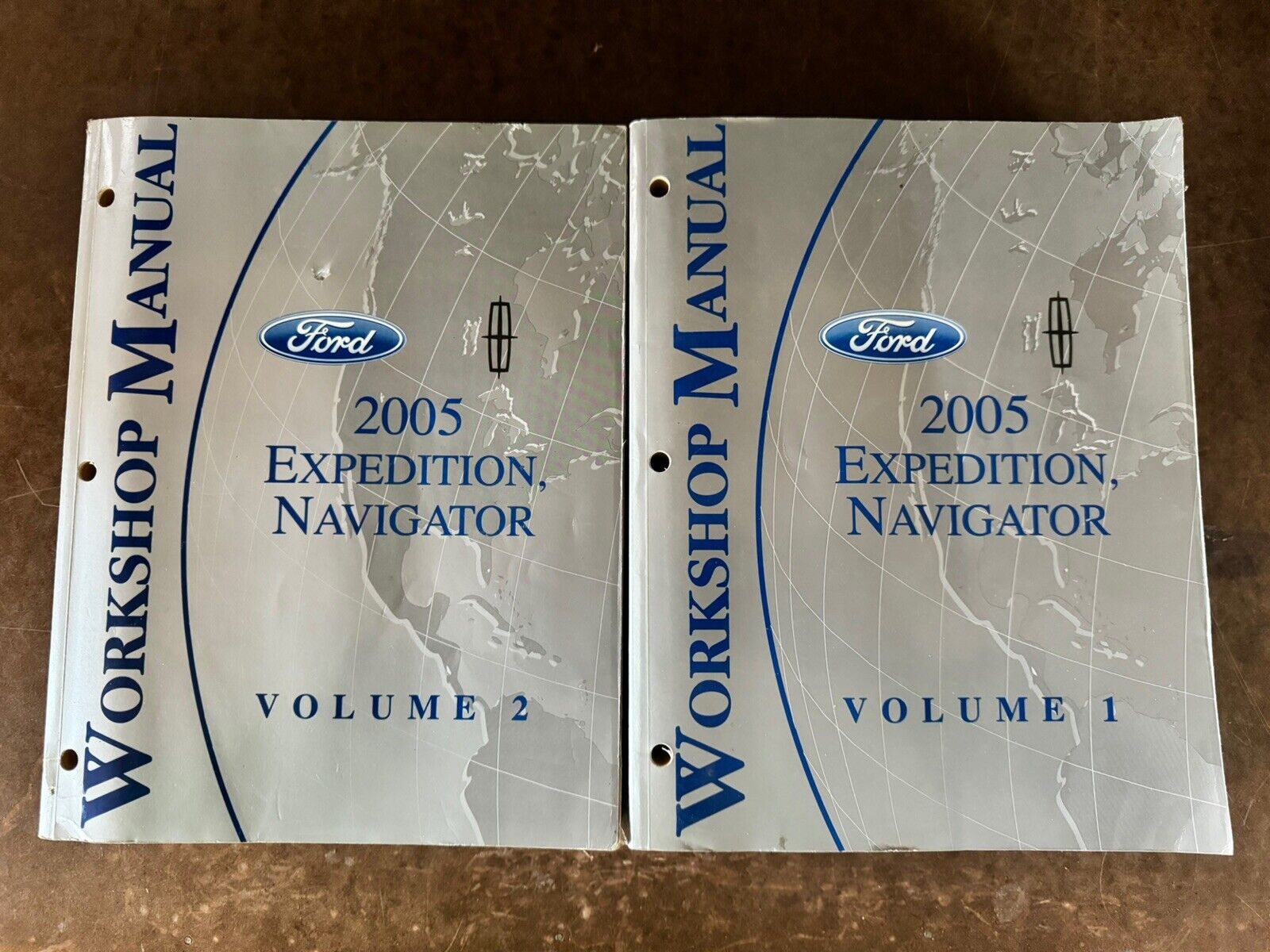 OEM 2005 Ford Expedition Lincoln Navigator Shop Repair Service Manual 1 & 2